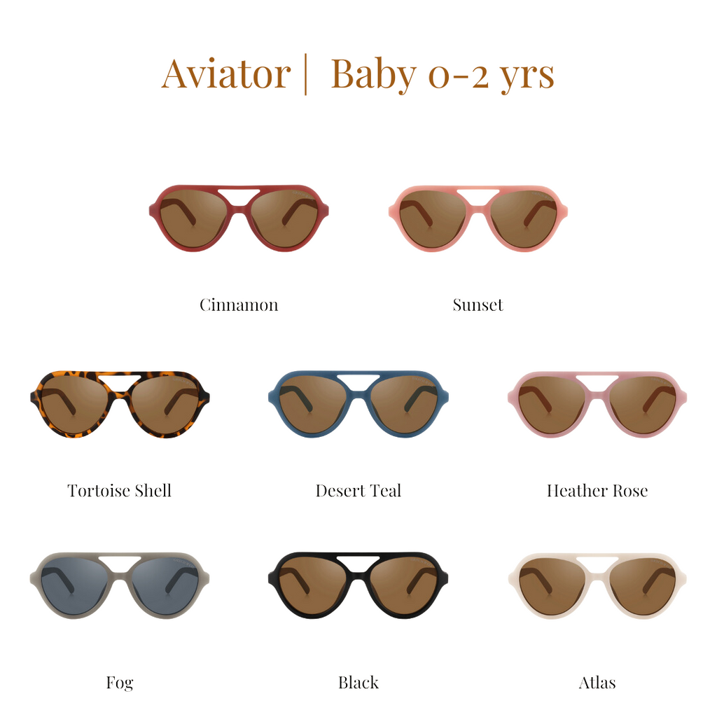 GRECH & CO. Aviator | Polarized Sunglasses | Baby | 0-2 Y | Playroom Avenue