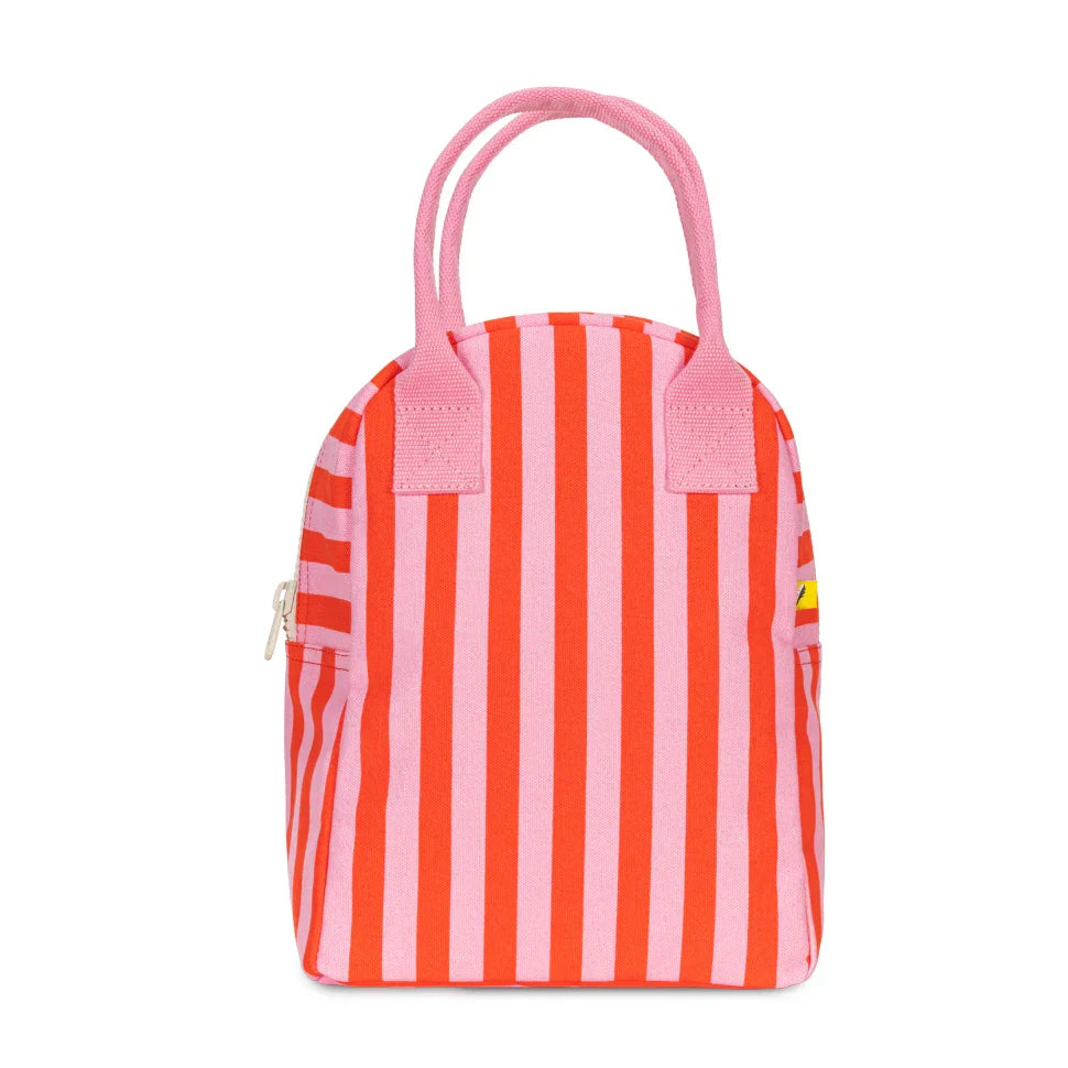 The Good Kiind Lunch Bags Awning Stripe Pink | Playroom Avenue