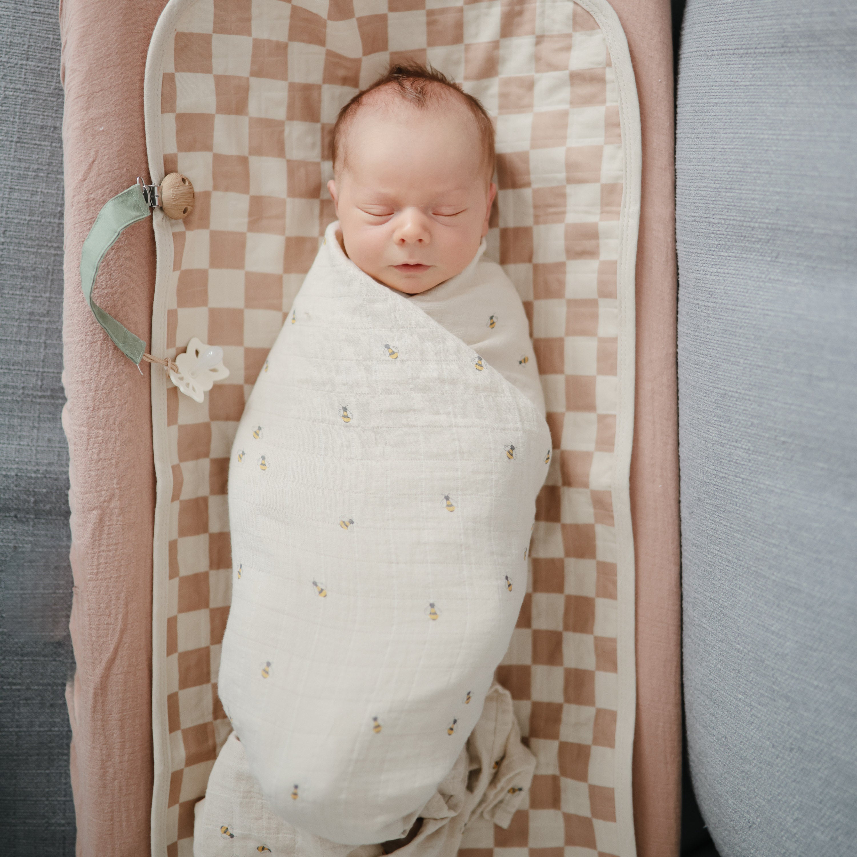 Mushie Organic Cotton Muslin Swaddle Blanket | Playroom Avenue