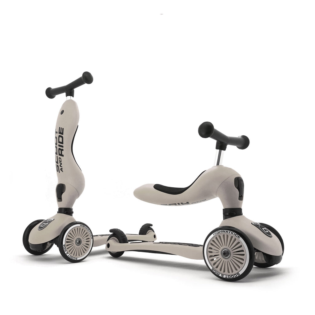 Scoot and Ride Highwaykick 1 Scooter and Ride On Toy Ash | Playroom Avenue