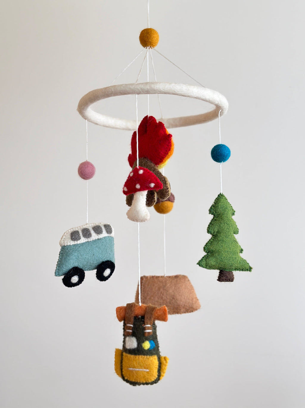 Ganapati Crafts Co. Baby Mobile - Camping | Playroom Avenue