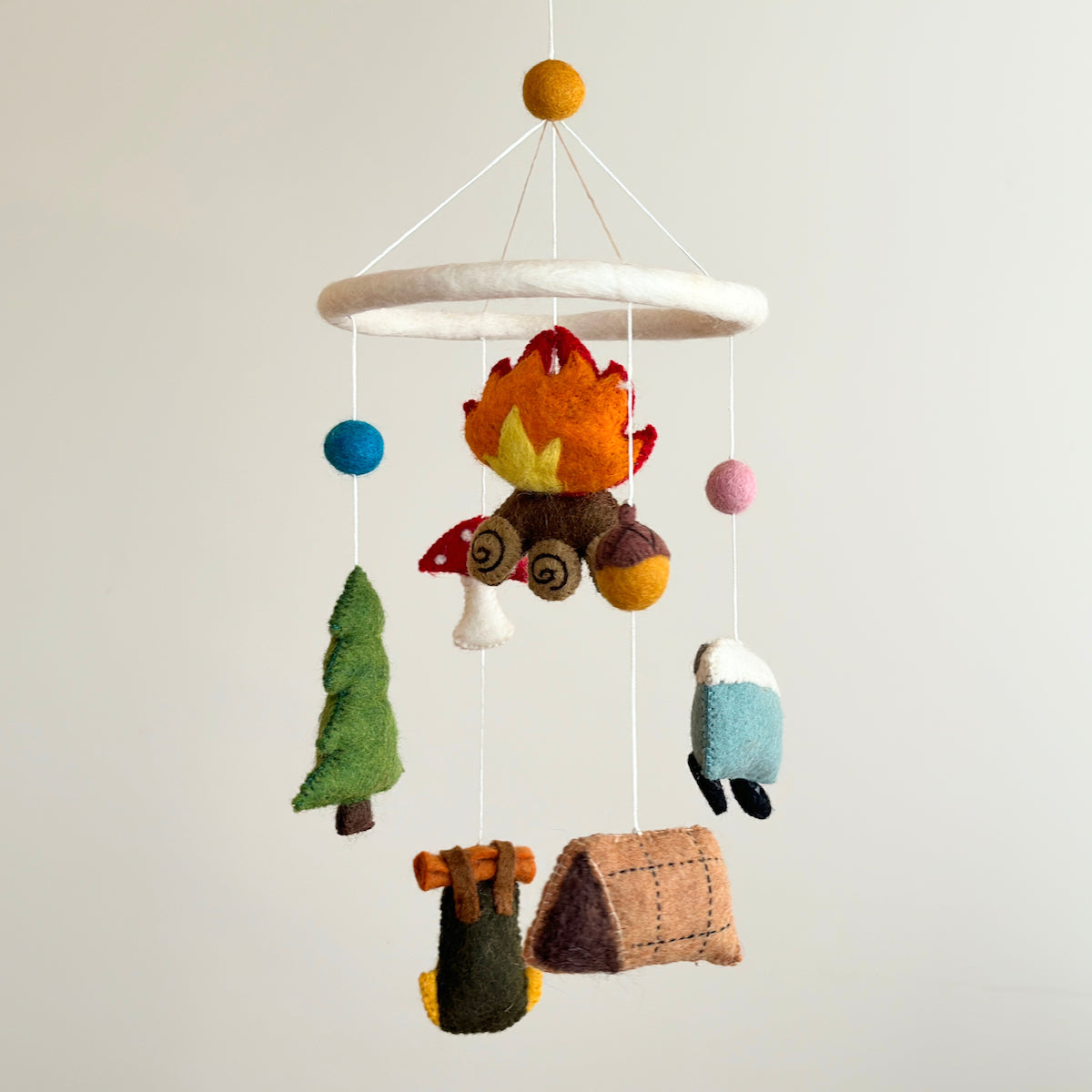 Ganapati Crafts Co. Baby Mobile - Camping | Playroom Avenue
