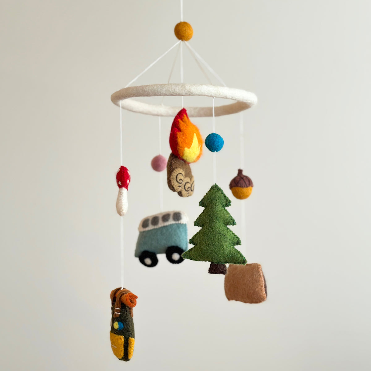 Ganapati Crafts Co. Baby Mobile - Camping | Playroom Avenue