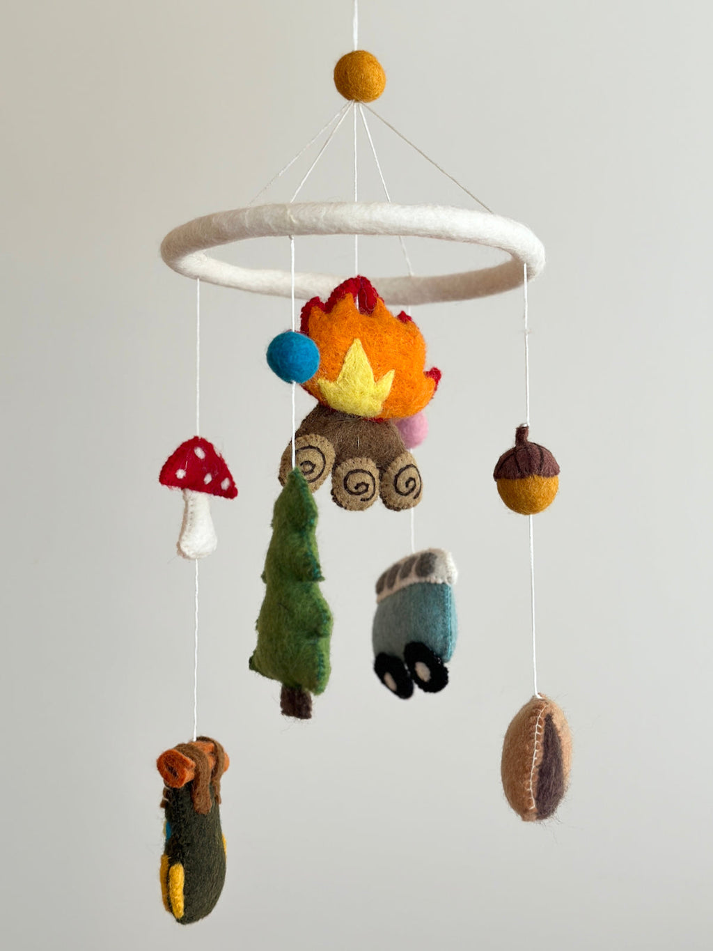 Ganapati Crafts Co. Baby Mobile - Camping | Playroom Avenue