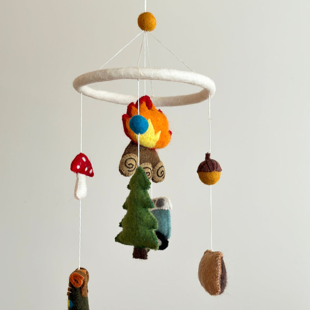 Ganapati Crafts Co. Baby Mobile - Camping | Playroom Avenue