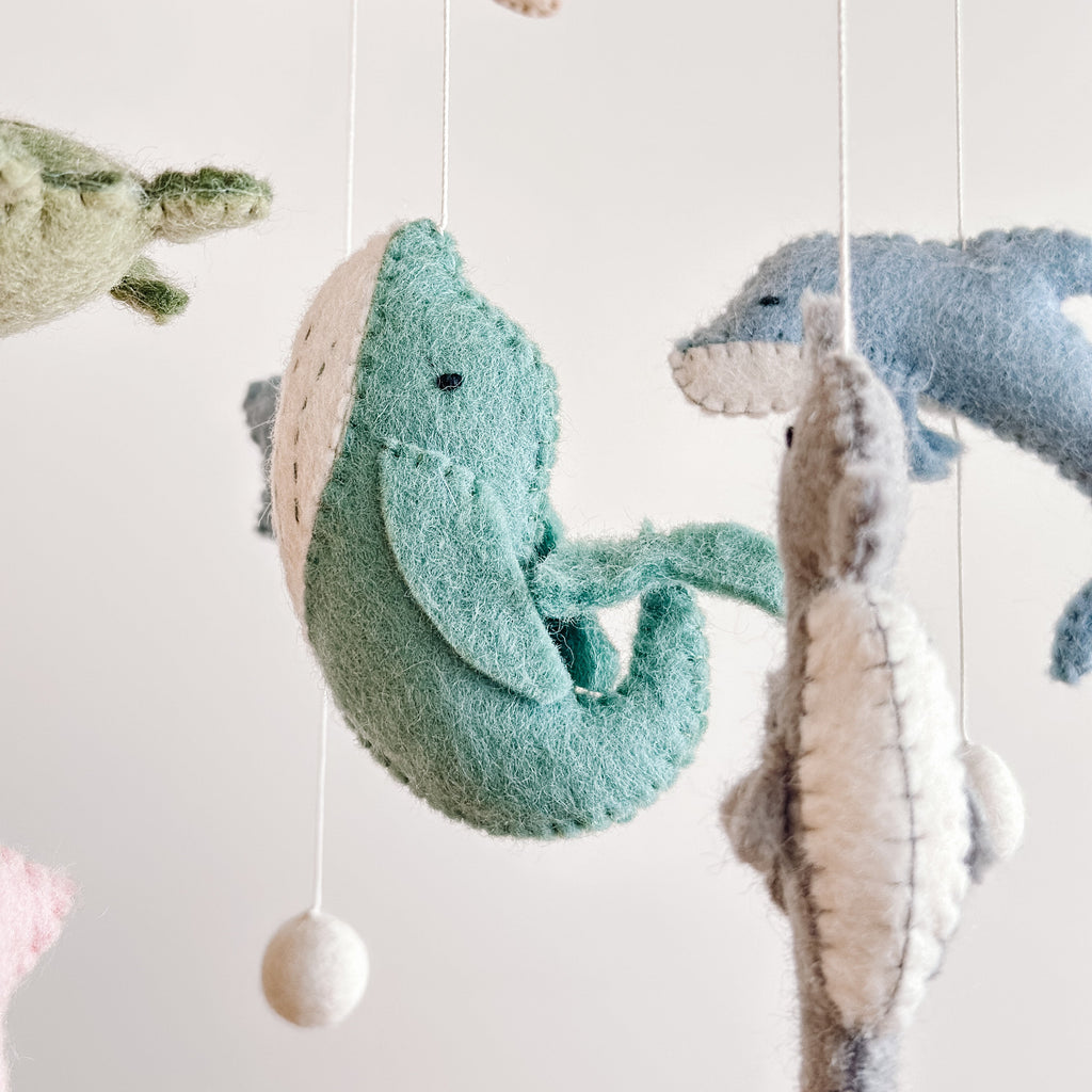 Ganapati Crafts Co. Baby Mobile - Sea Life | Playroom Avenue