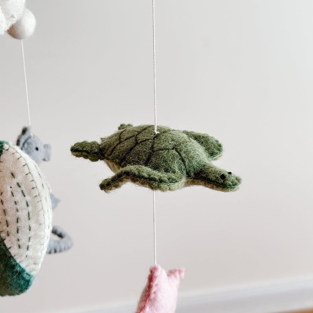 Ganapati Crafts Co. Baby Mobile - Sea Life | Playroom Avenue