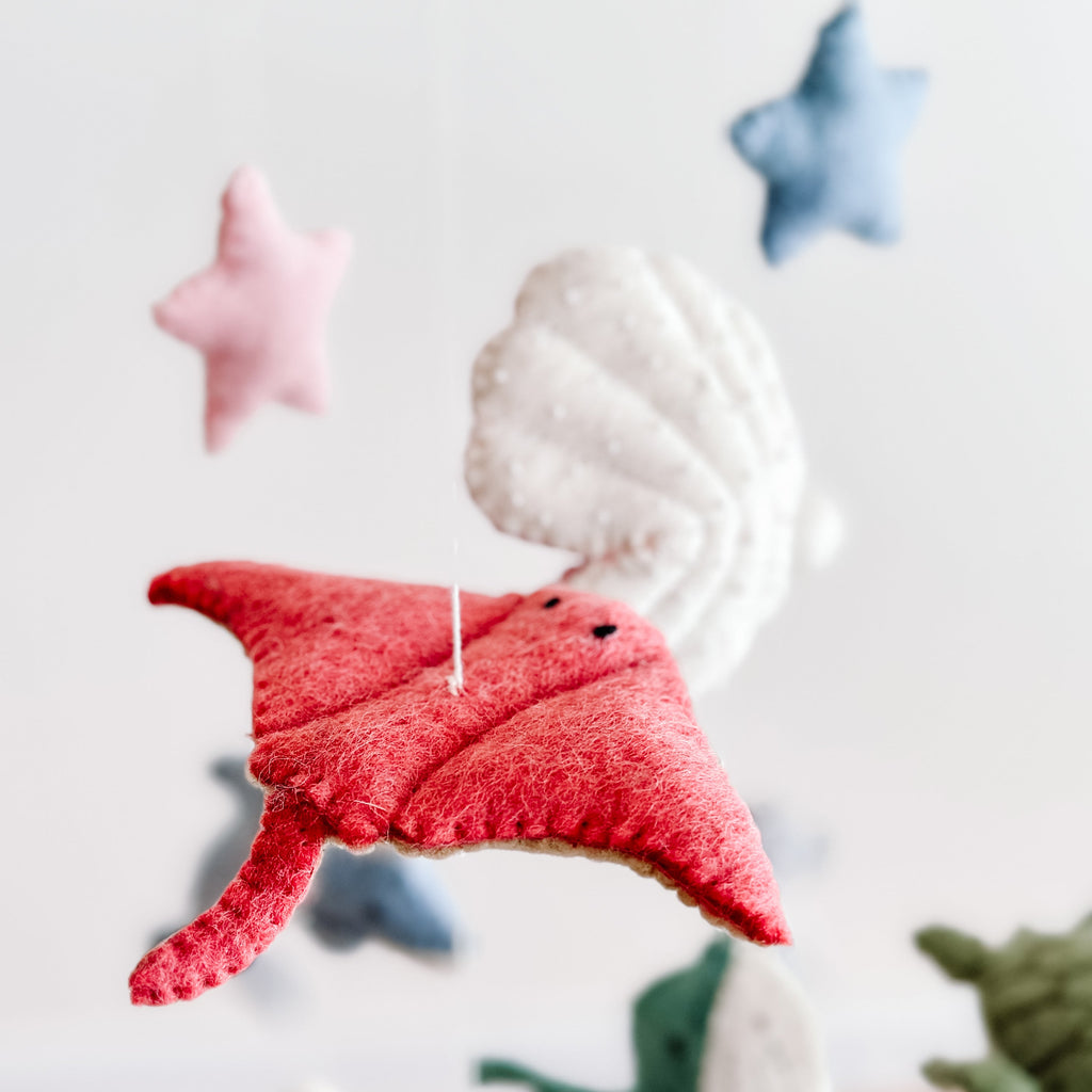 Ganapati Crafts Co. Baby Mobile - Sea Life | Playroom Avenue