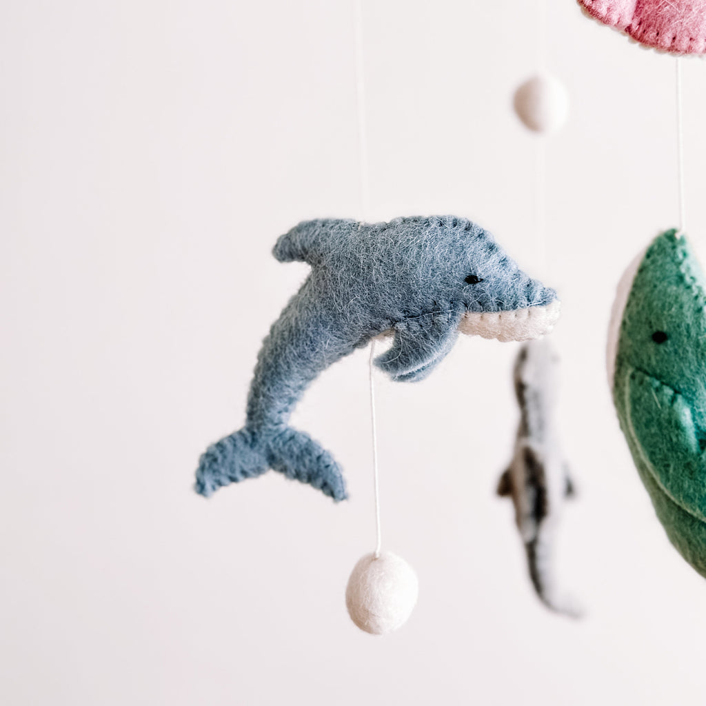 Ganapati Crafts Co. Baby Mobile - Sea Life | Playroom Avenue