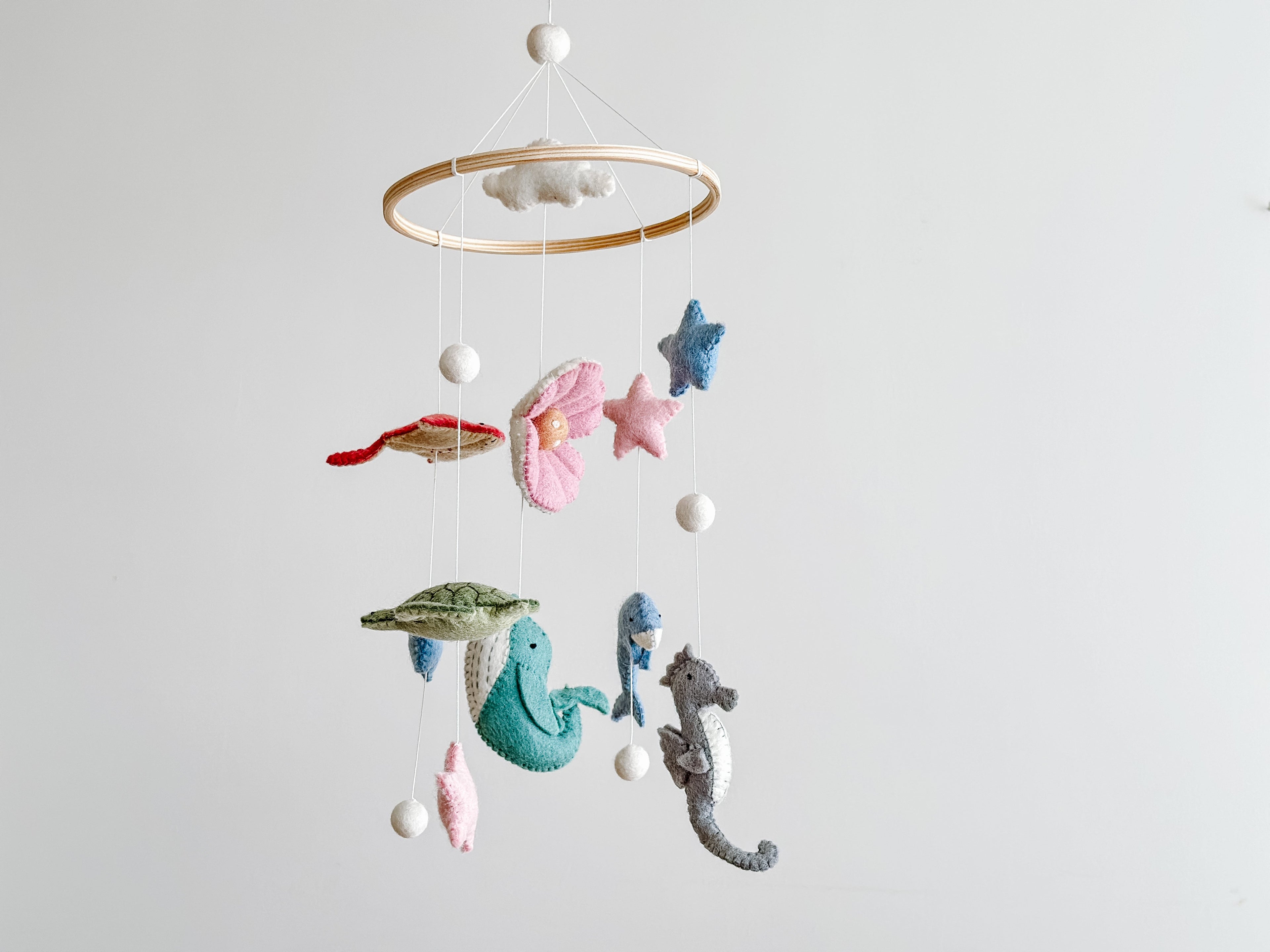 Ganapati Crafts Co. Baby Mobile - Sea Life | Playroom Avenue