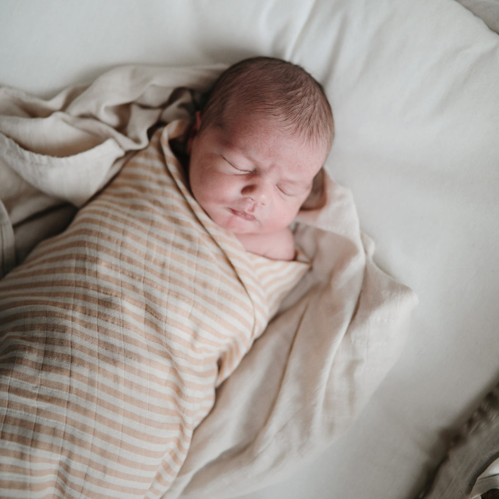 Mushie Organic Cotton Muslin Swaddle Blanket | Playroom Avenue