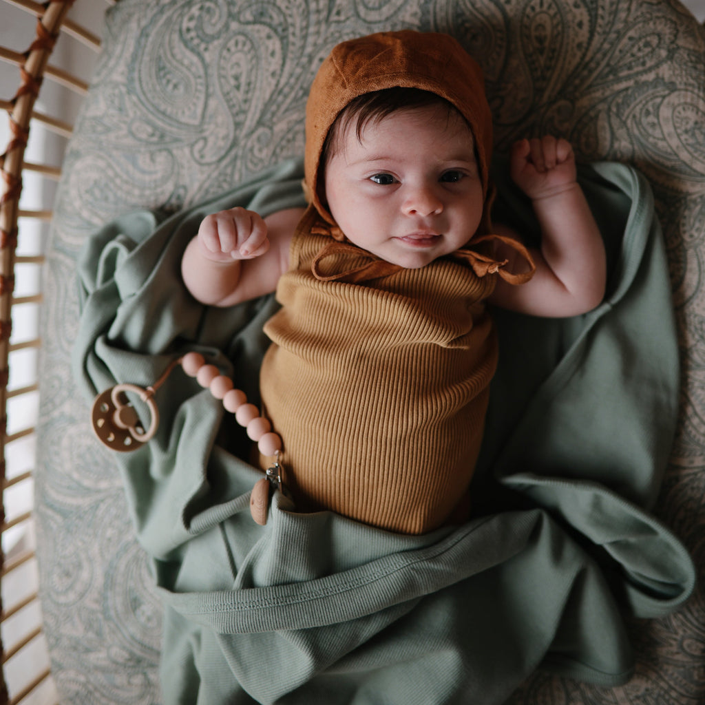 Mushie Ribbed Baby Blanket | Playroom Avenue