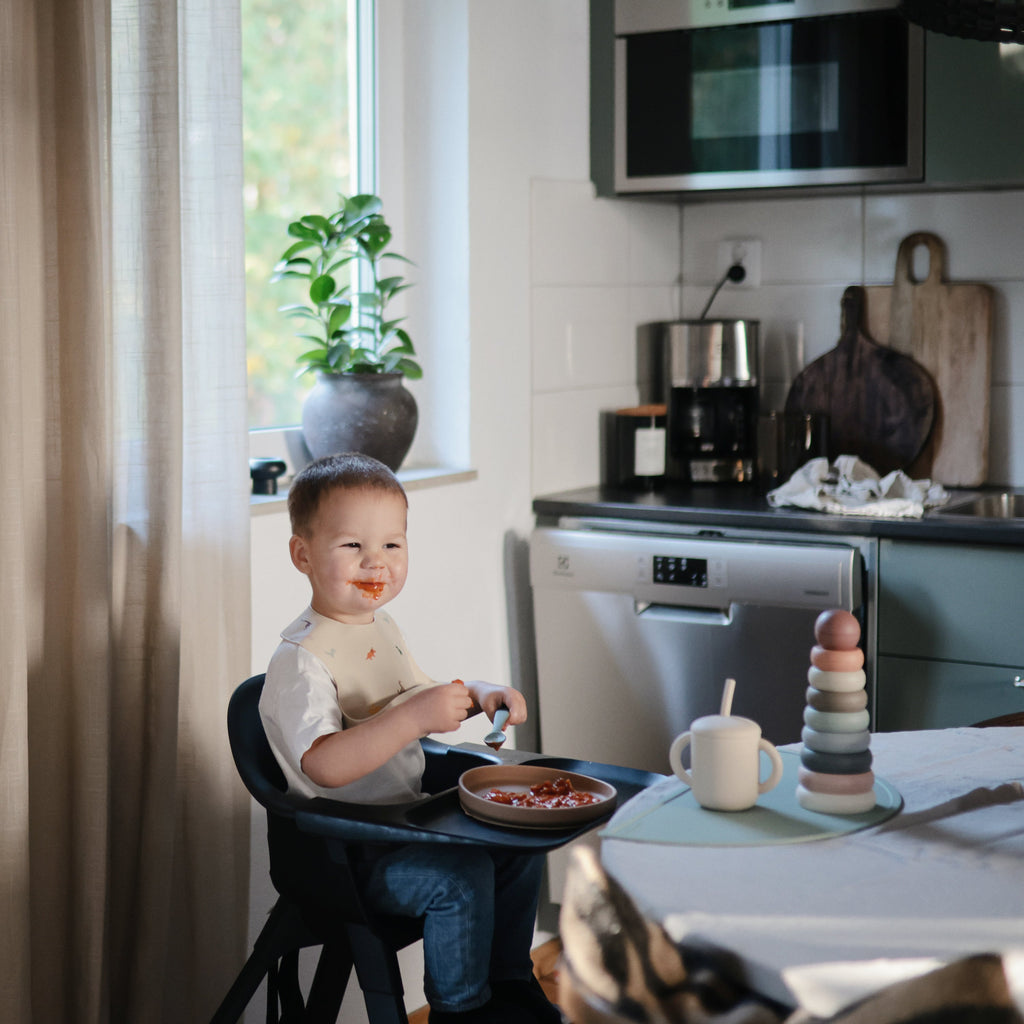 Mushie Silicone Baby Bib | Playroom Avenue