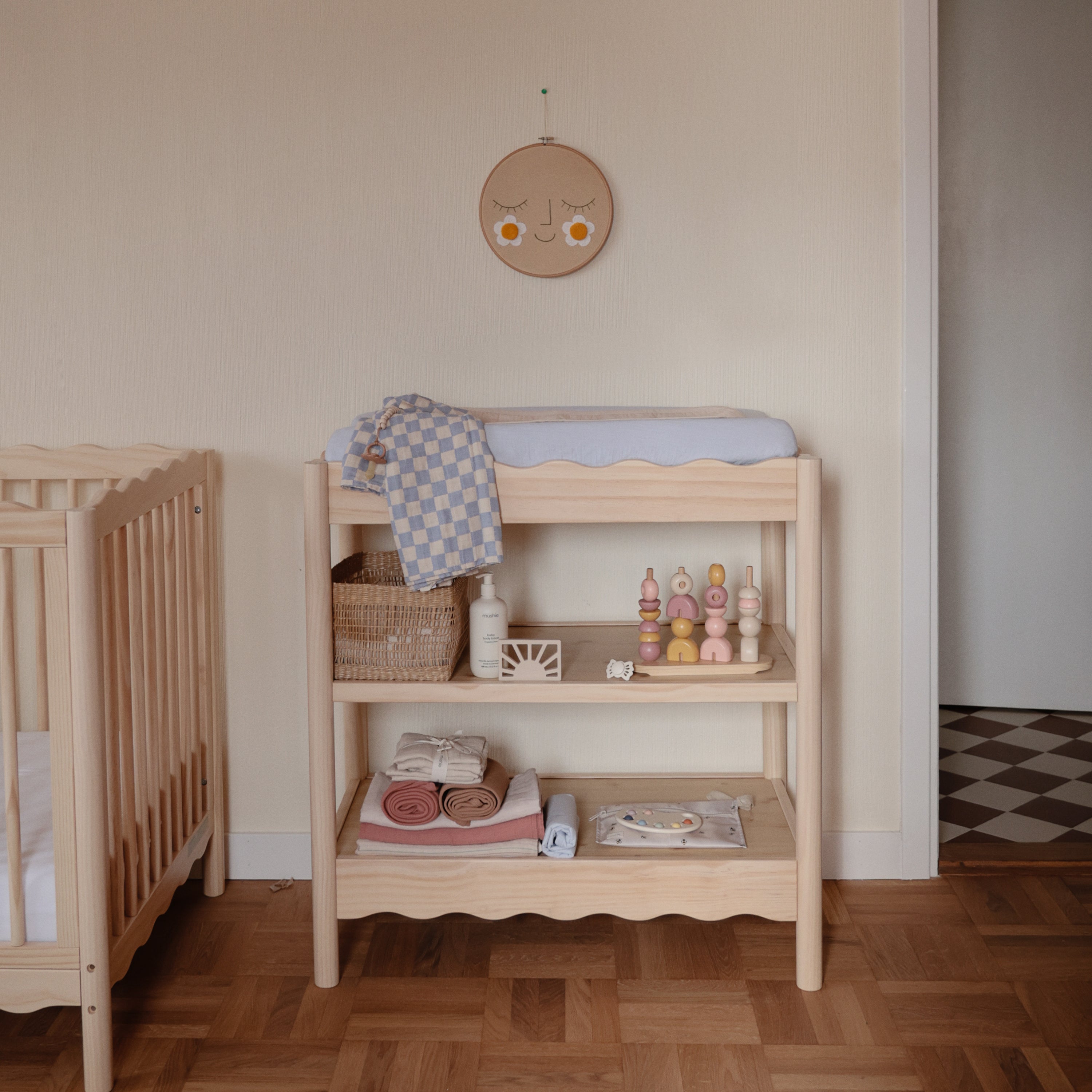 Mushie Organic Cotton Muslin Swaddle Blanket | Playroom Avenue