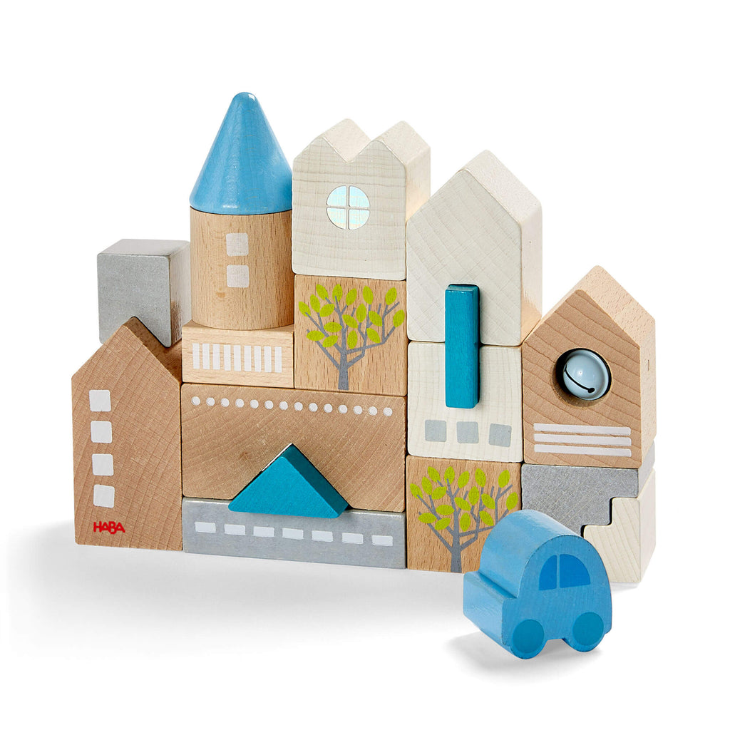 HABA Bad Rodach 18 Piece Wooden Building Blocks | Playroom Avenue