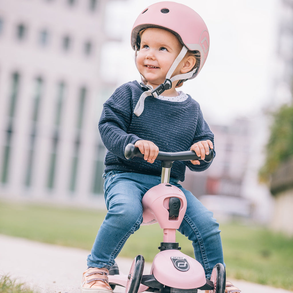 Scoot and Ride Baby Helmet in Rose – XXS Size for 1-3 Year Old | Playroom Avenue