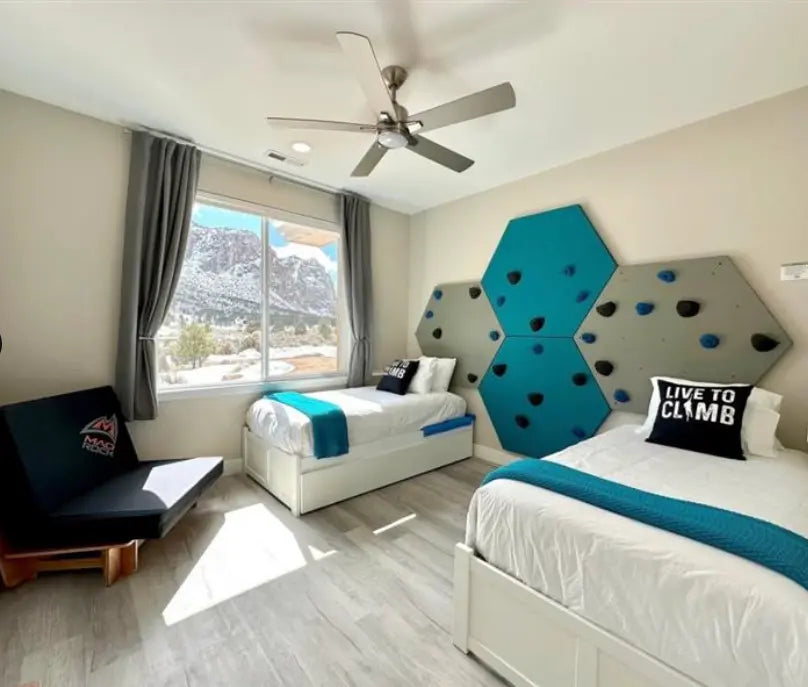 Everett & Avery Co. Rock Climbing Panels - HexCore Modular Hexagonal Wood Panel | Playroom Avenue