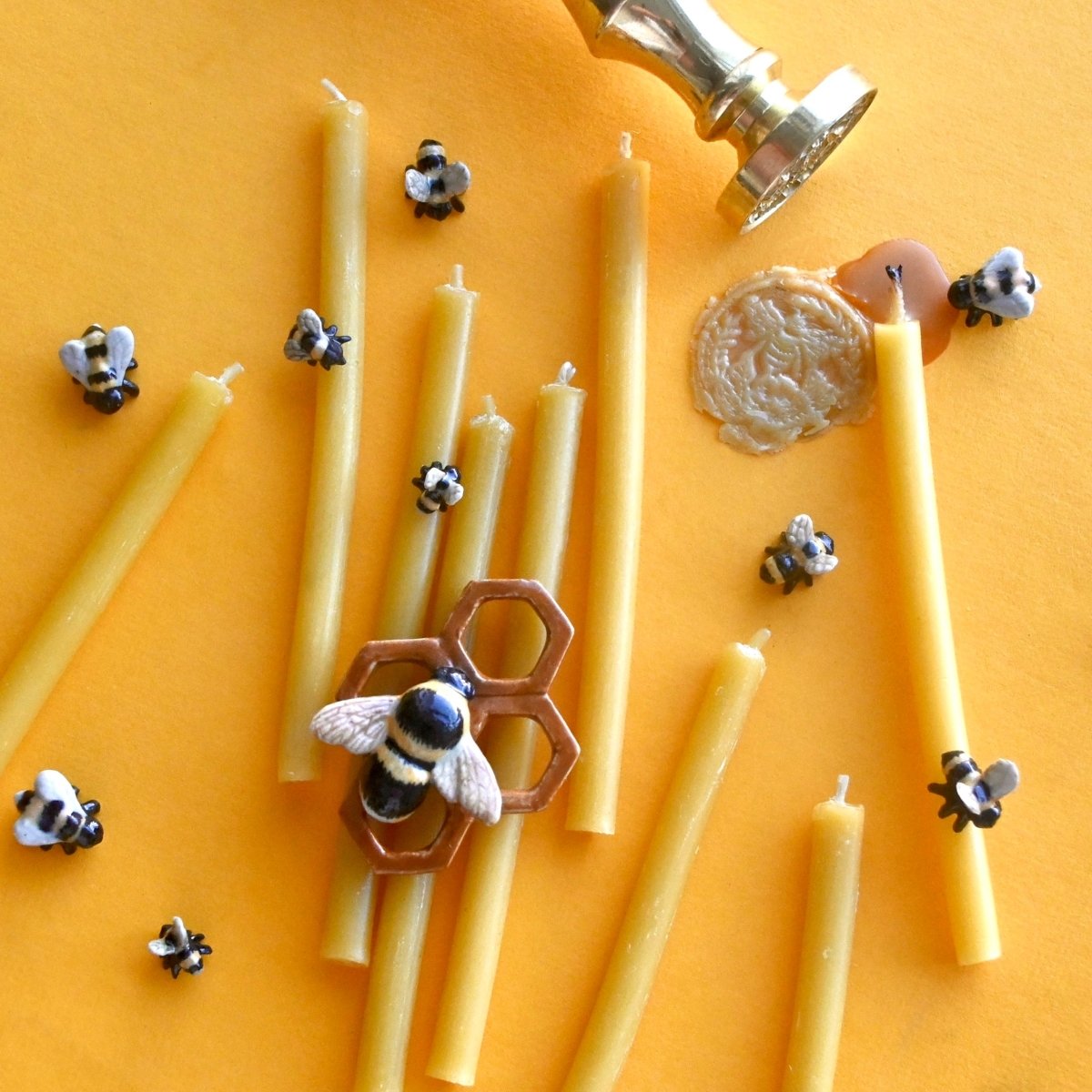 Camp Hollow Beeswax Birthday Candle Set of 10 🐝 🎂 | Playroom Avenue