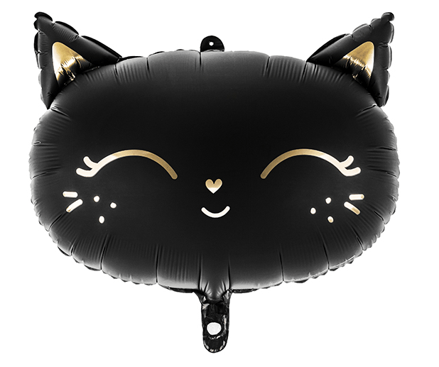 Black Cat Matte Foil Balloon – Halloween Decor | Ellie’s Party Supply | Playroom Avenue