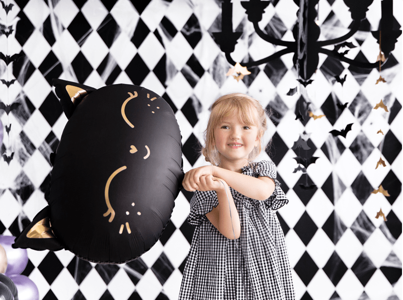 Black Cat Matte Foil Balloon – Halloween Decor | Ellie’s Party Supply | Playroom Avenue