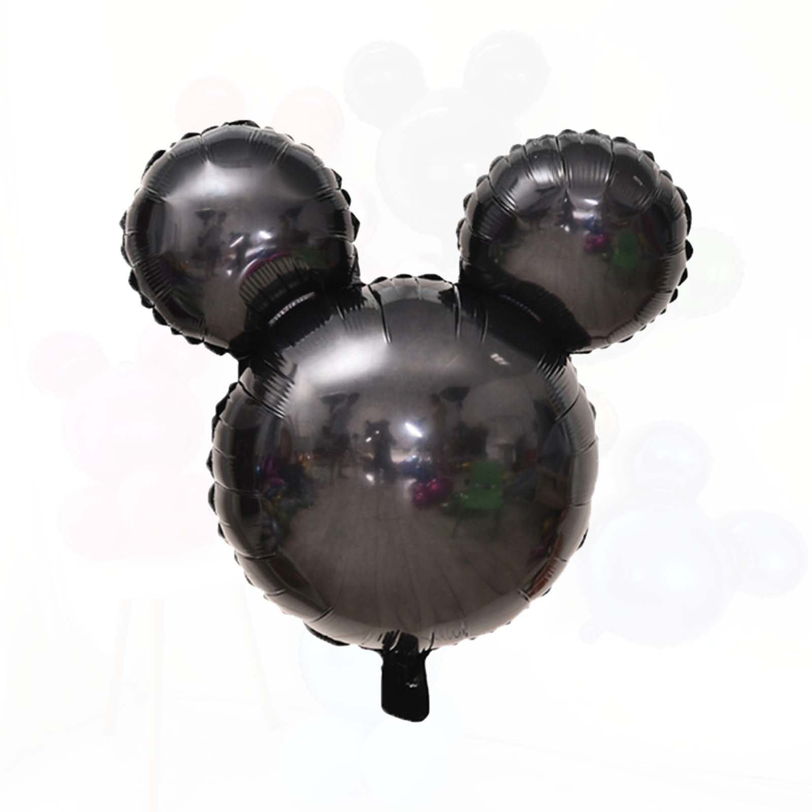 Ellie's Party Supply Black Mouse Head Balloon – 24" Foil | Ellie’s Party Supply | Playroom Avenue