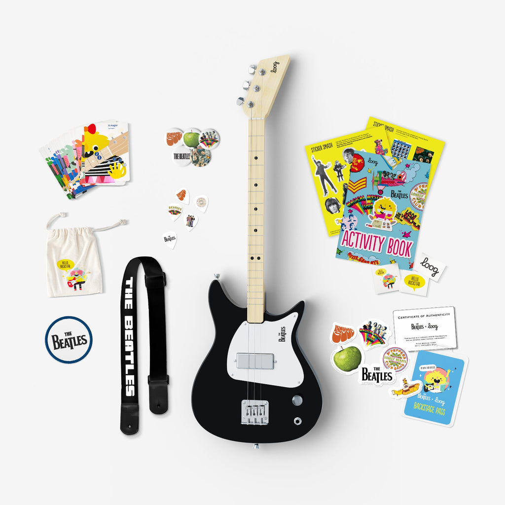 Beatles + loog electric guitar Black | Playroom Avenue