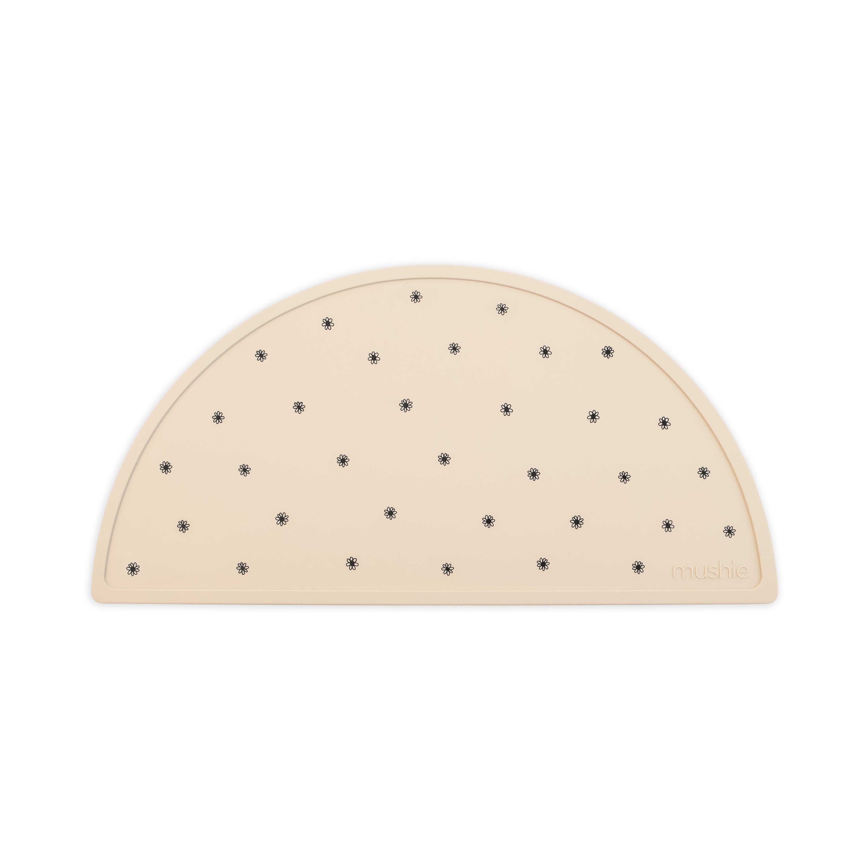 Mushie Silicone Placemat Black Daisy | Playroom Avenue