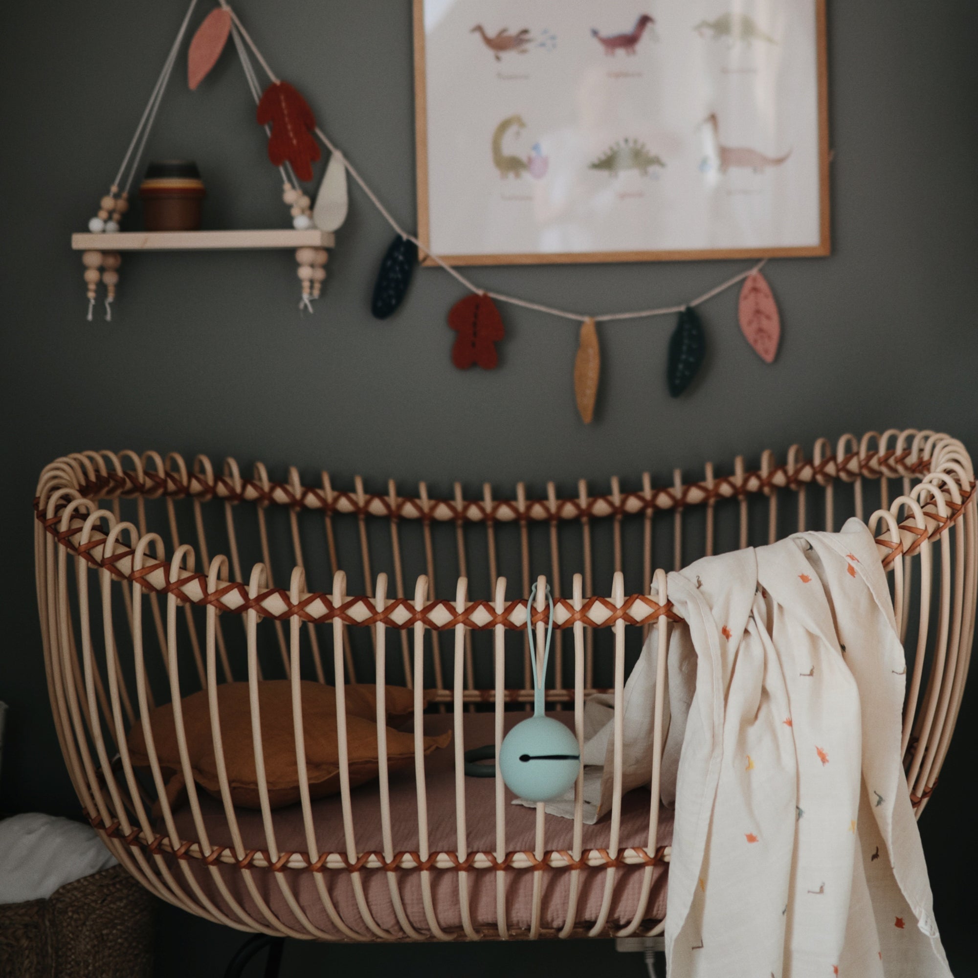 Mushie Organic Cotton Muslin Swaddle Blanket | Playroom Avenue