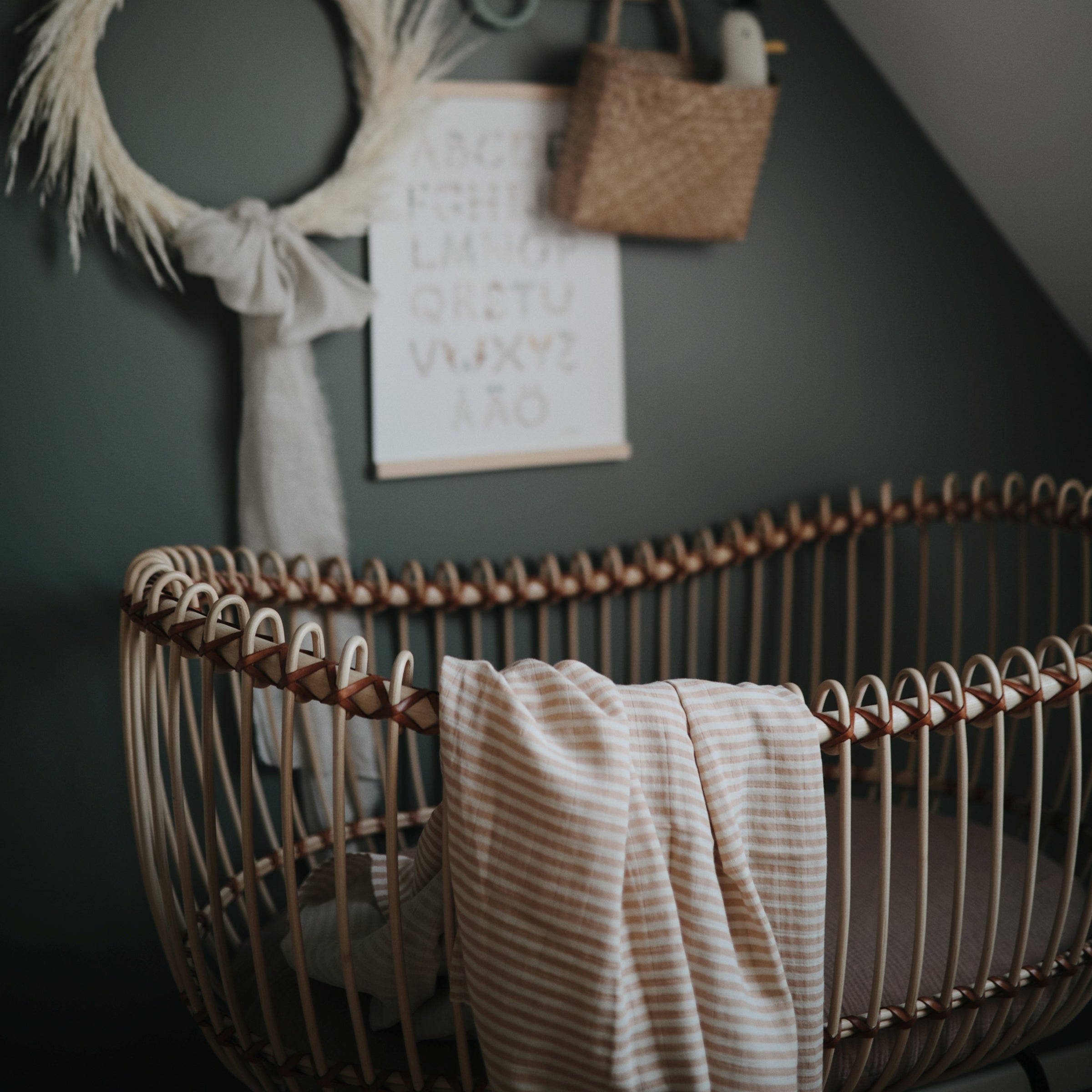 Mushie Organic Cotton Muslin Swaddle Blanket | Playroom Avenue