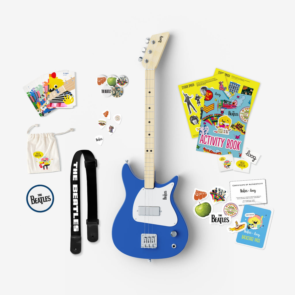 Beatles + loog electric guitar Blue | Playroom Avenue