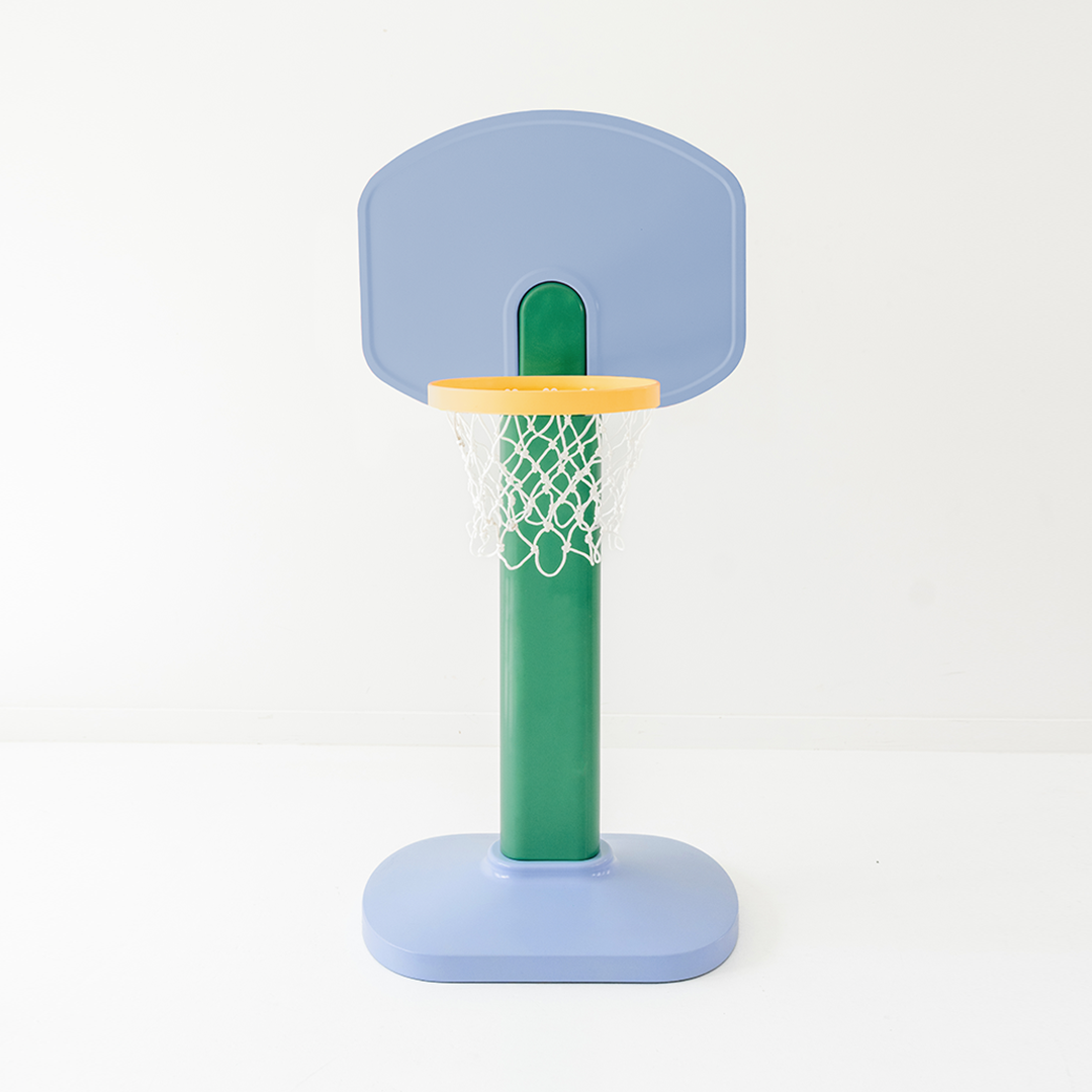 Smol Basketball Hoop Classic Blue Checkered | Playroom Avenue