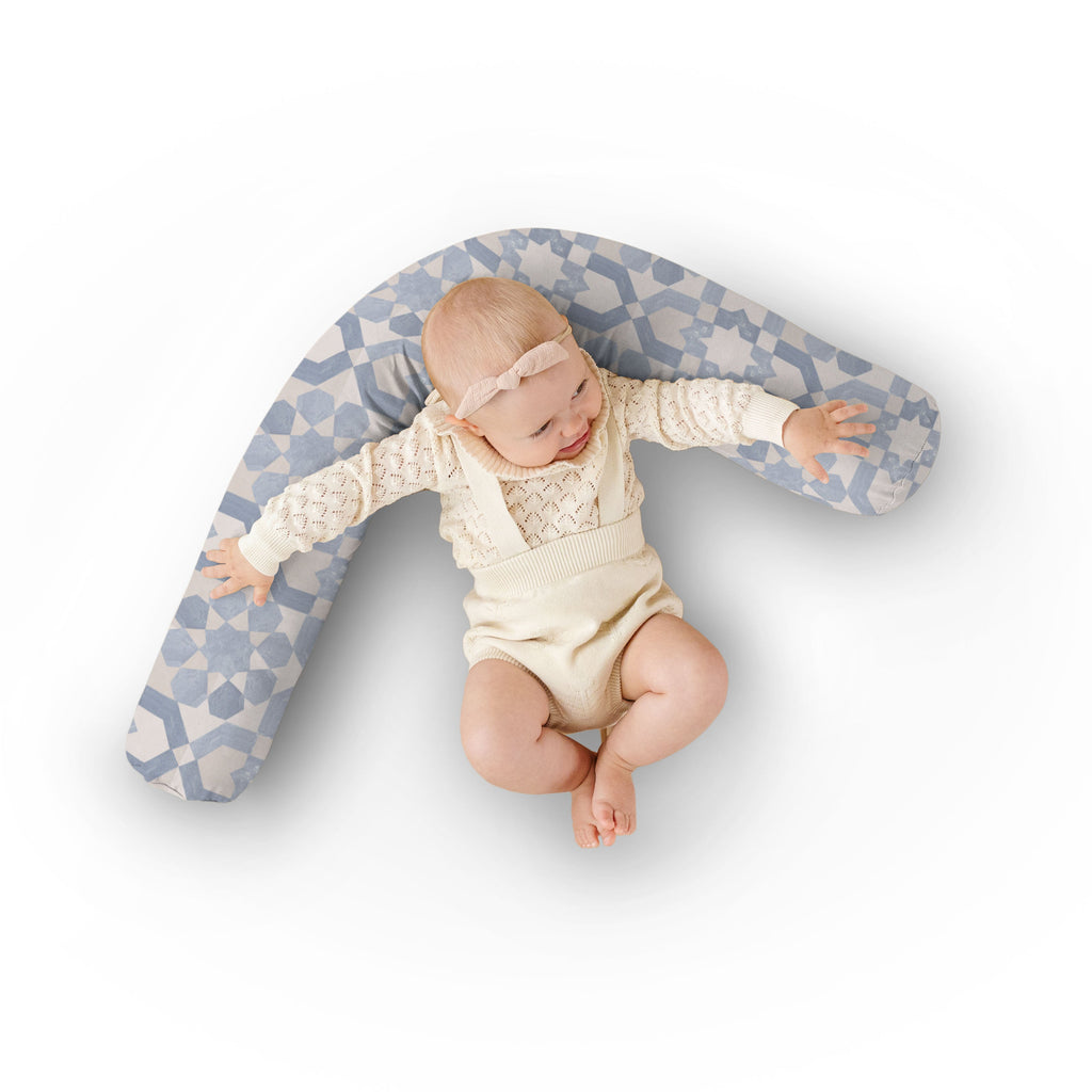 Toki Kids Blue Tile Support Pillow | Playroom Avenue