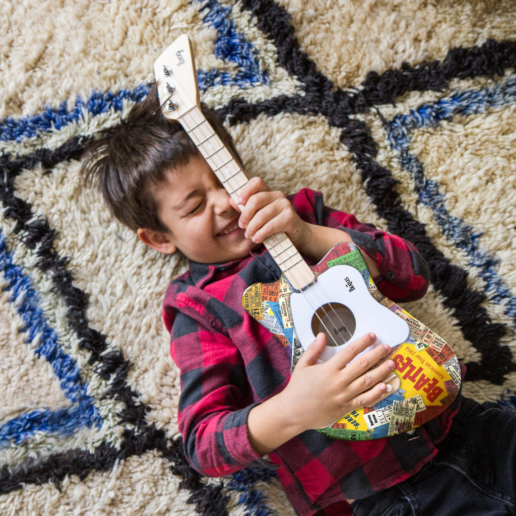 Beatles + loog mini guitar | Playroom Avenue