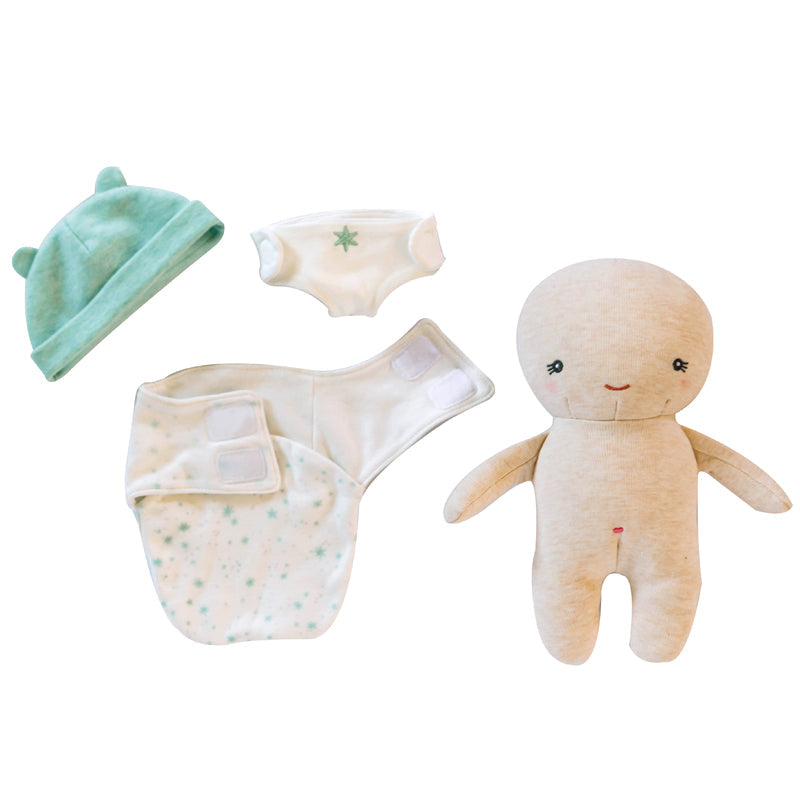 Wonder and Wise Bundle Baby Doll Bean | Playroom Avenue