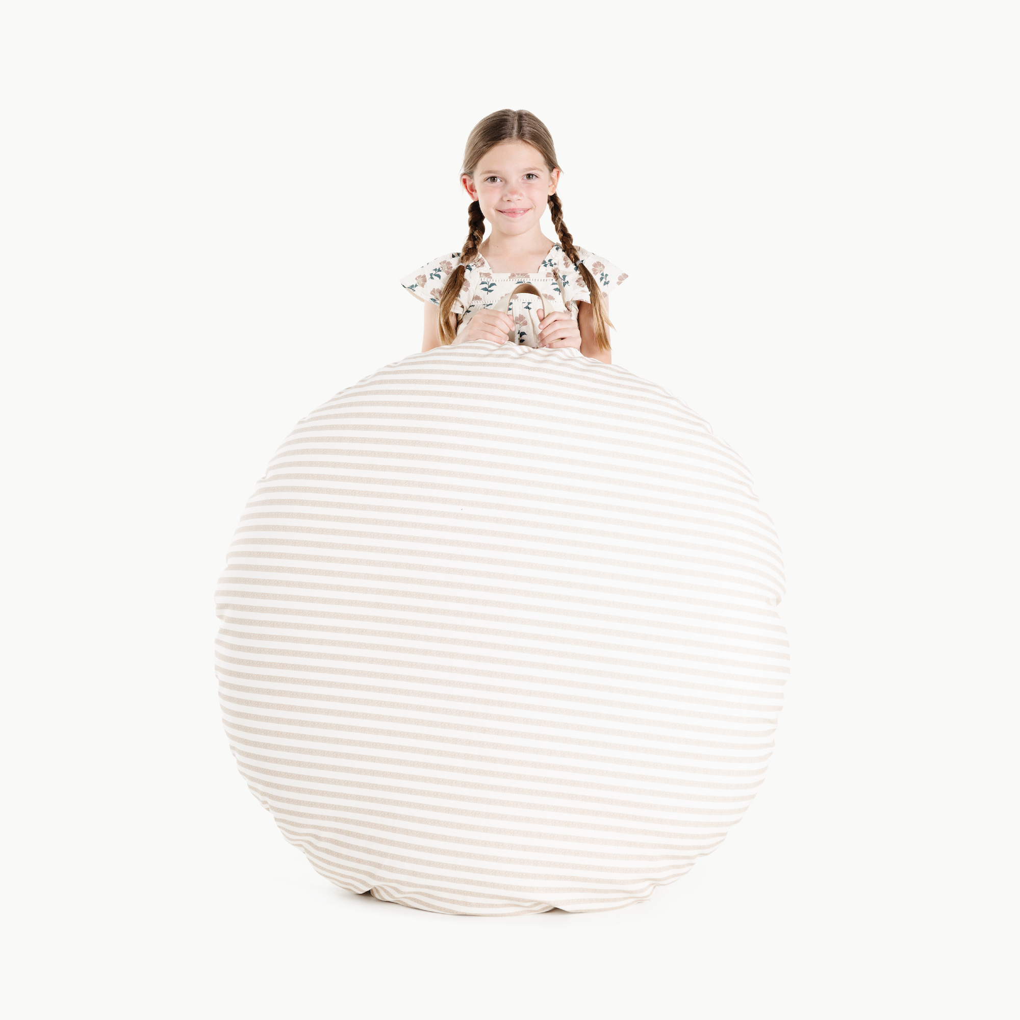 Gathre Floor Cushion Cafe Stripe Circle | Playroom Avenue