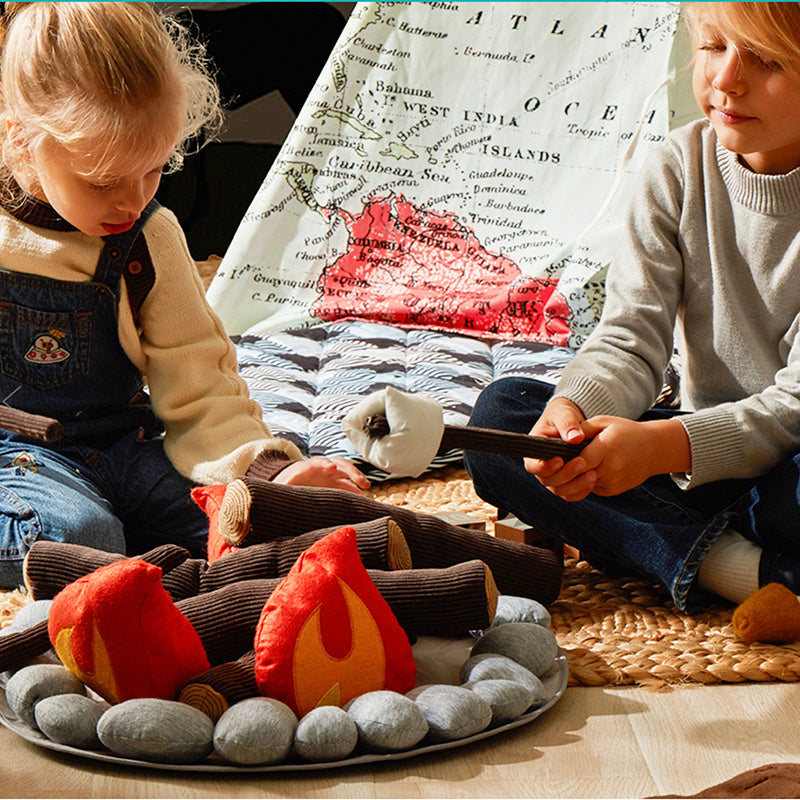 Wonder and Wise Campout Campfire & S'mores | Playroom Avenue