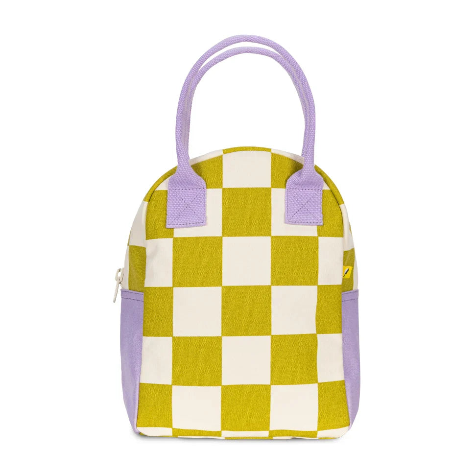 The Good Kiind Lunch Bags Checks Pear | Playroom Avenue