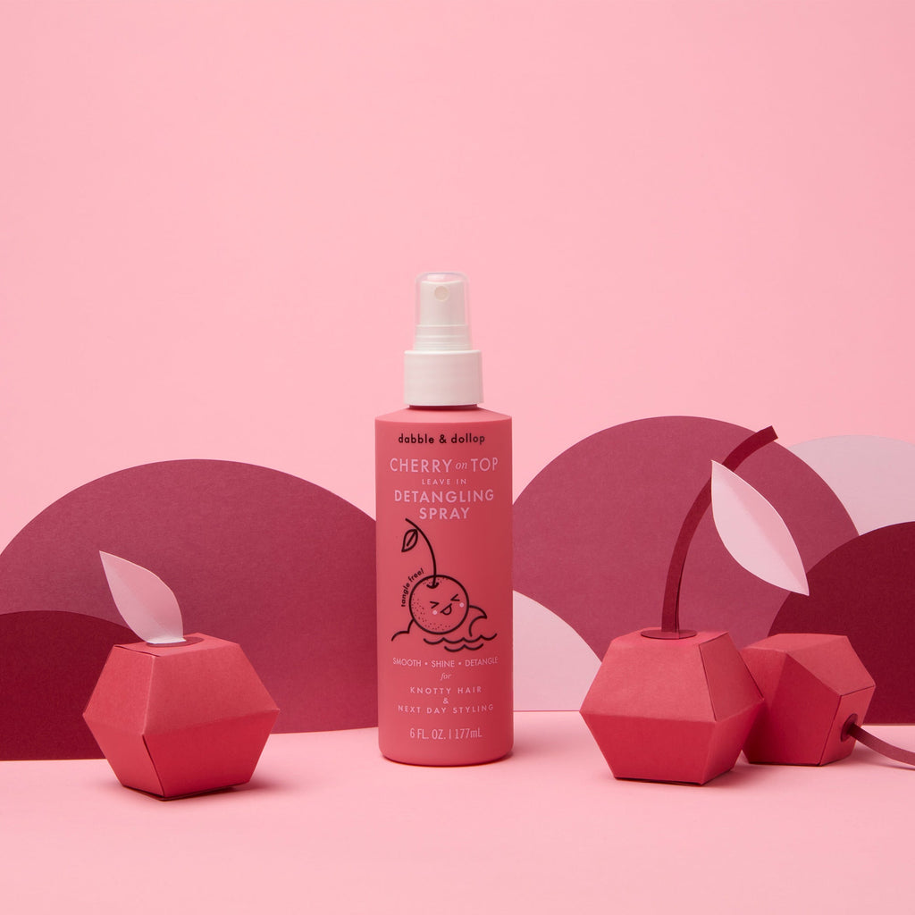Dabble & Dollop Cherry on Top® Leave-In Spray Detangler | Playroom Avenue