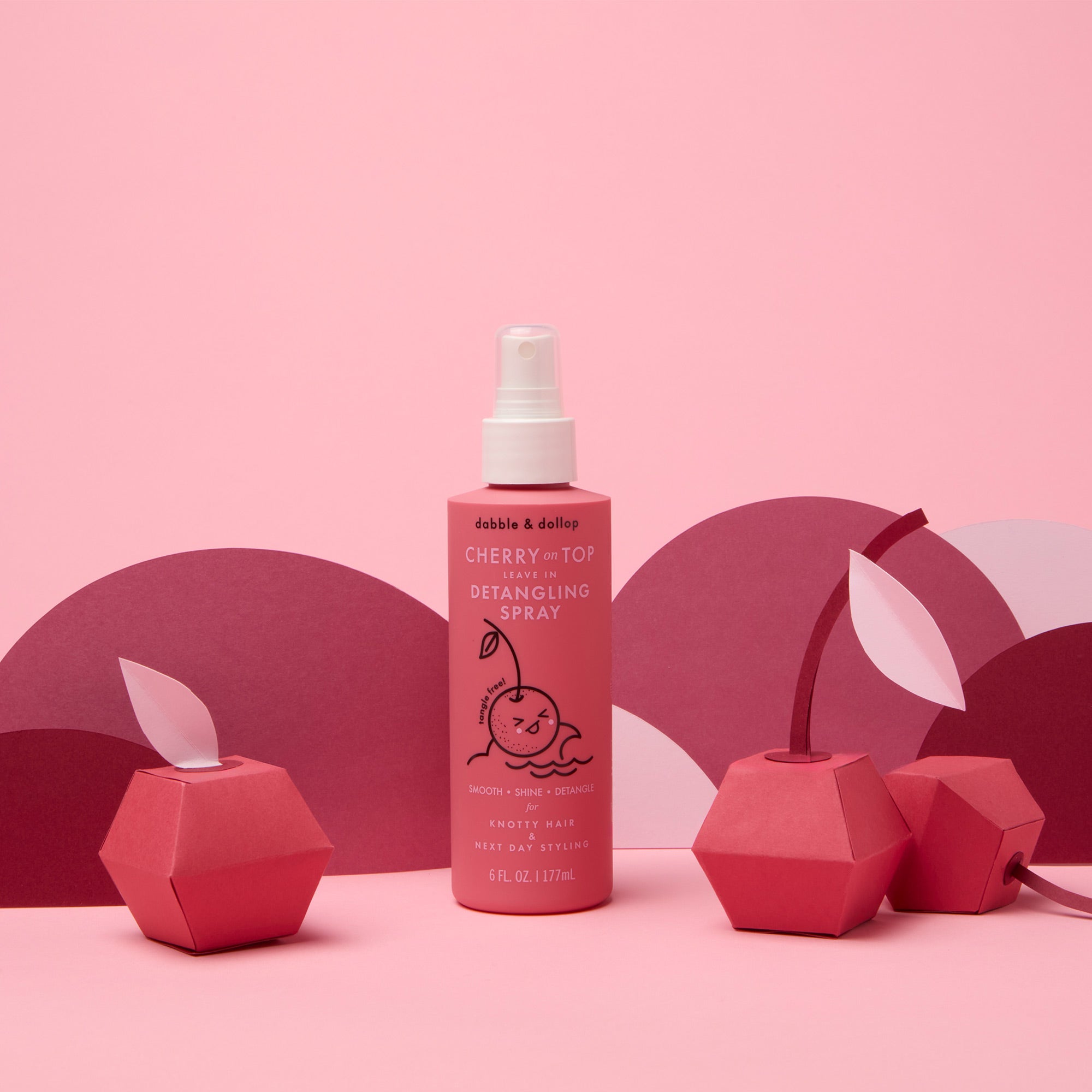 Dabble & Dollop Cherry on Top® Leave-In Spray Detangler | Playroom Avenue