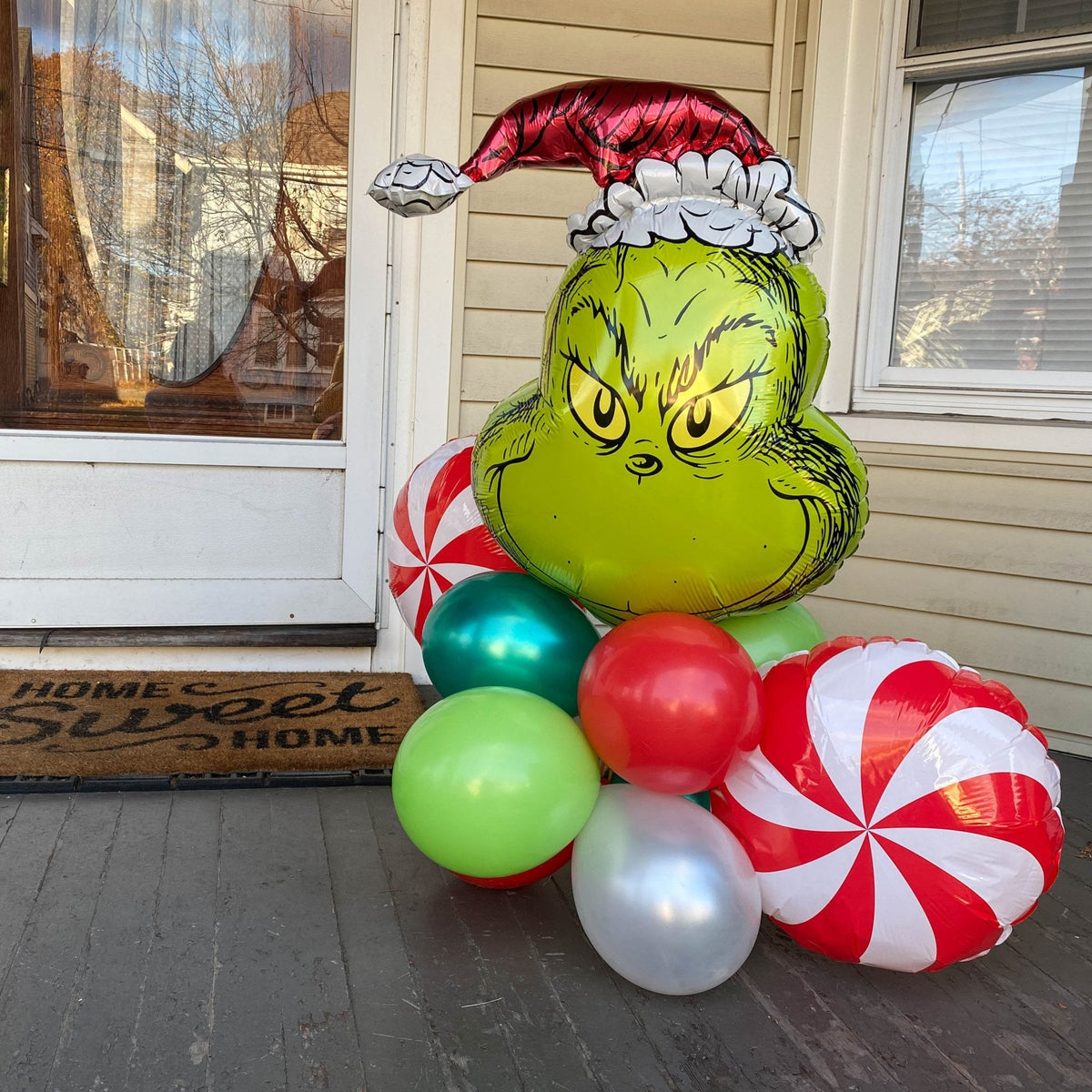 Ellie's Party Supply Christmas Grinch Balloon Bouquet Kit | Playroom Avenue