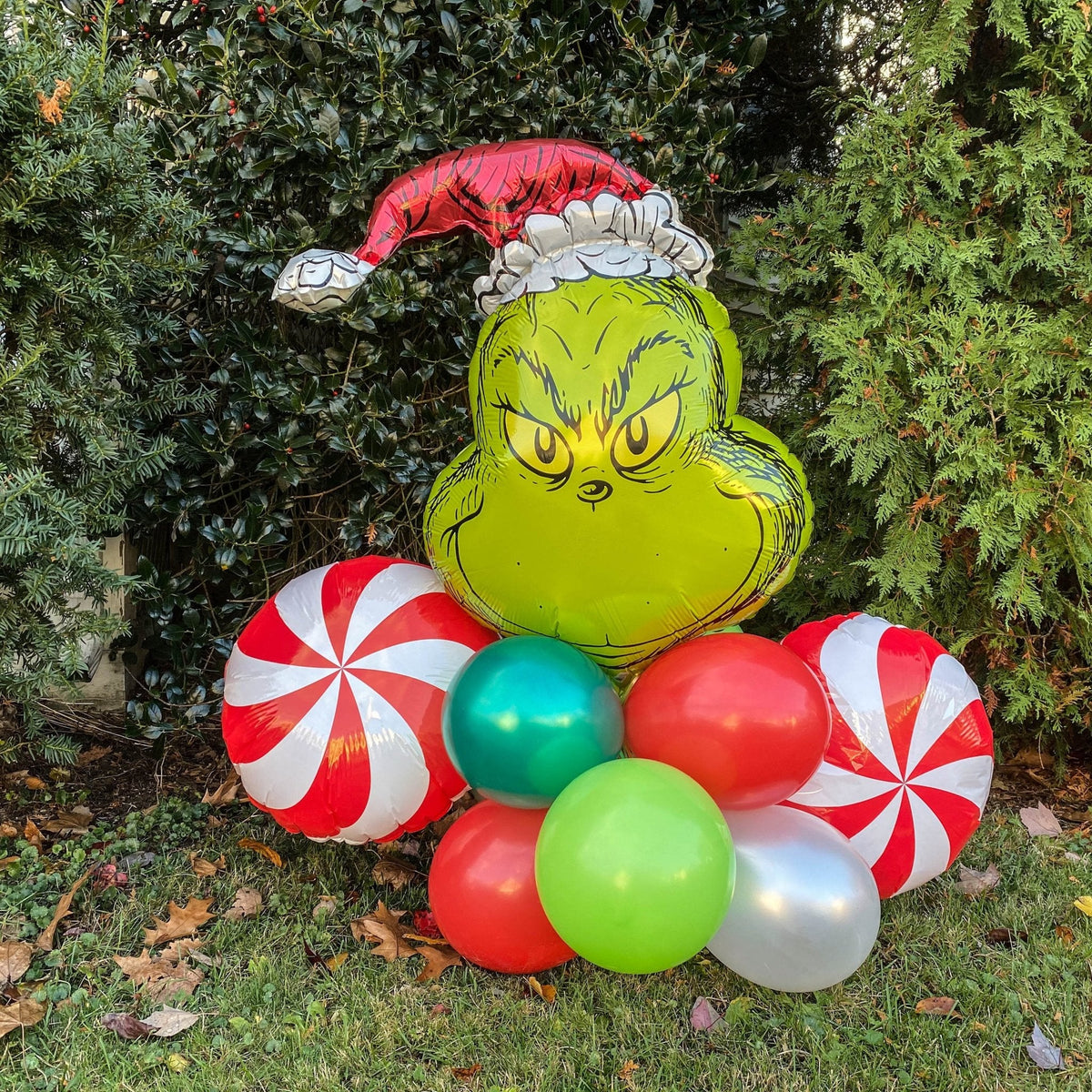 Ellie's Party Supply Christmas Grinch Balloon Bouquet Kit | Playroom Avenue