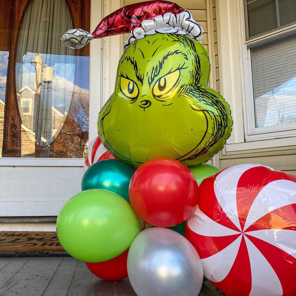 Ellie's Party Supply Christmas Grinch Balloon Bouquet Kit | Playroom Avenue