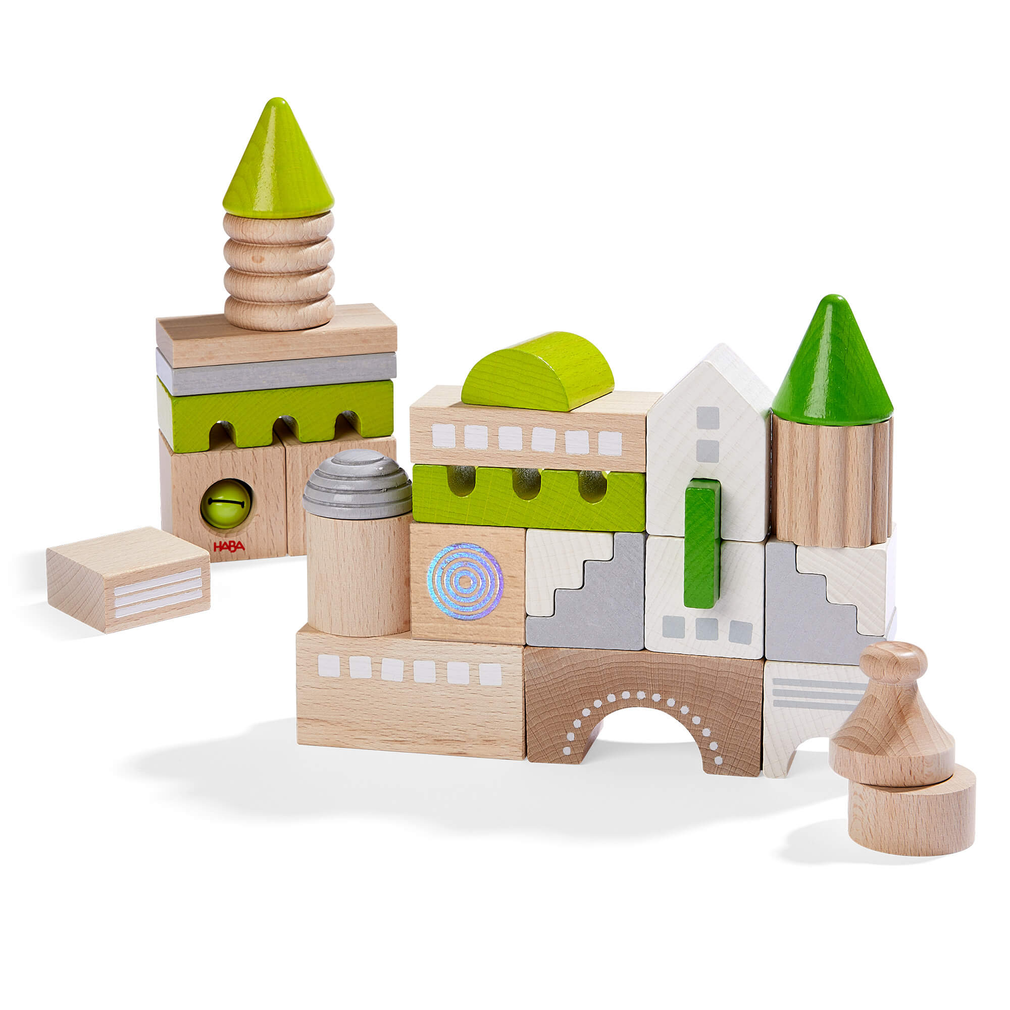 HABA Coburg 28 Piece Wooden Building Blocks | Playroom Avenue