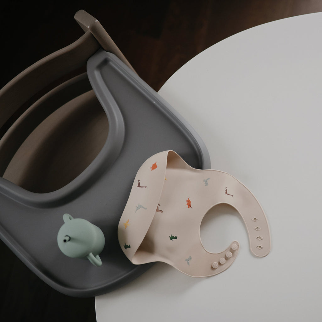 Mushie Silicone Baby Bib | Playroom Avenue
