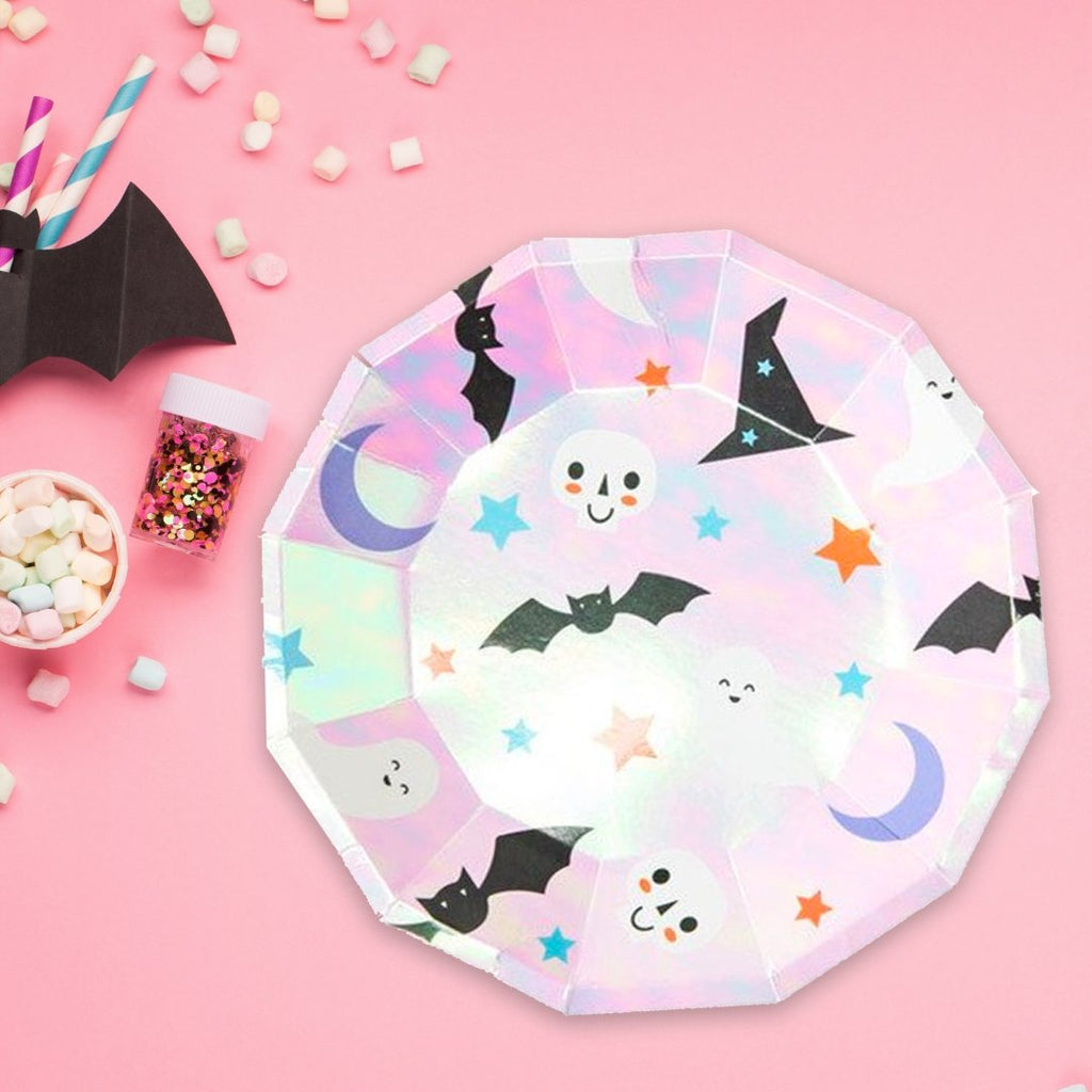 Iridescent Halloween Icon Plates | Playroom Avenue