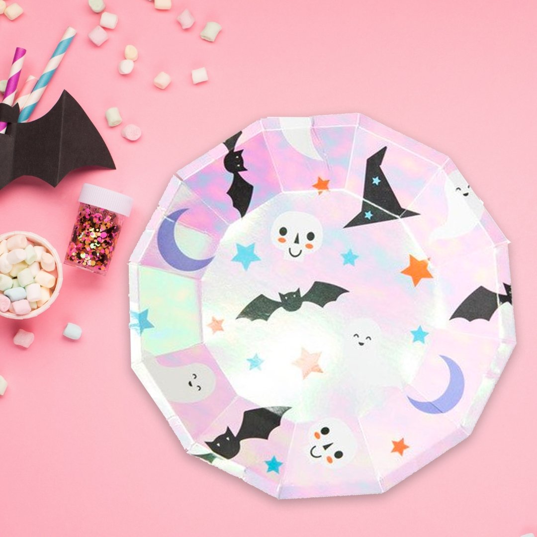 Iridescent Halloween Icon Plates | Playroom Avenue