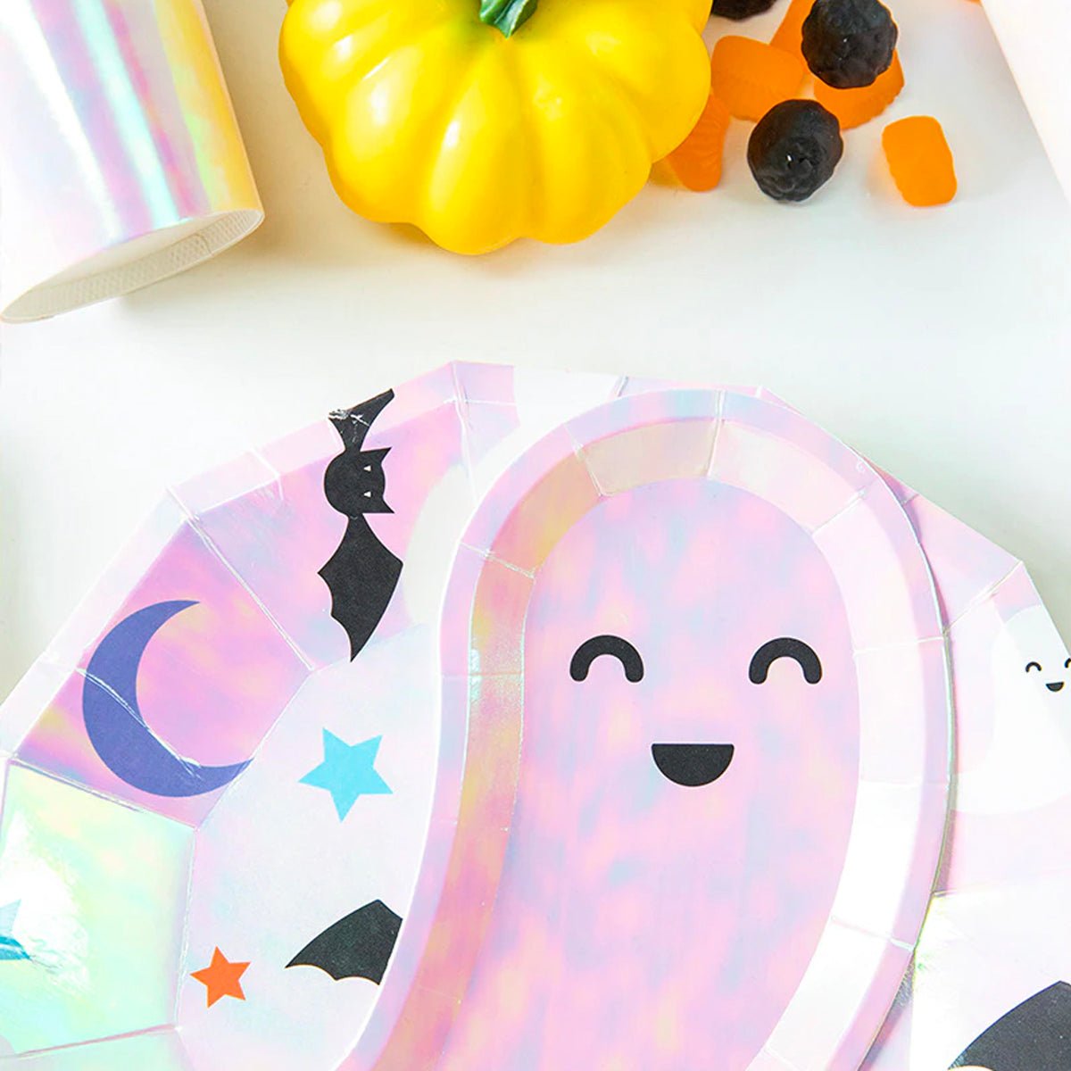 Iridescent Halloween Icon Plates | Playroom Avenue