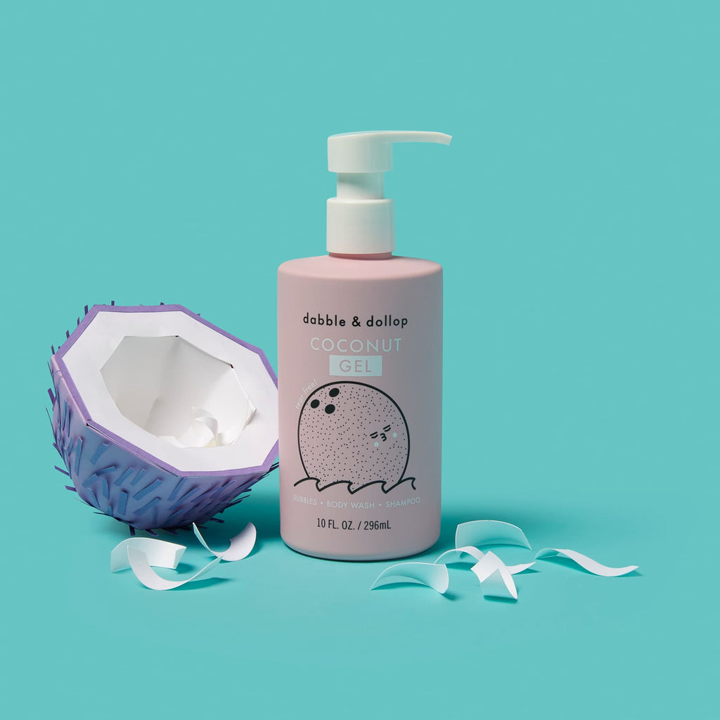 Dabble & Dollop Coconut Bubble Bath, Body Wash & Shampoo | Playroom Avenue