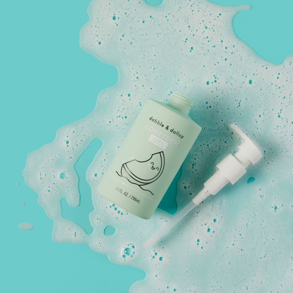 Dabble & Dollop Honeydew Bubble Bath, Body Wash & Shampoo | Playroom Avenue