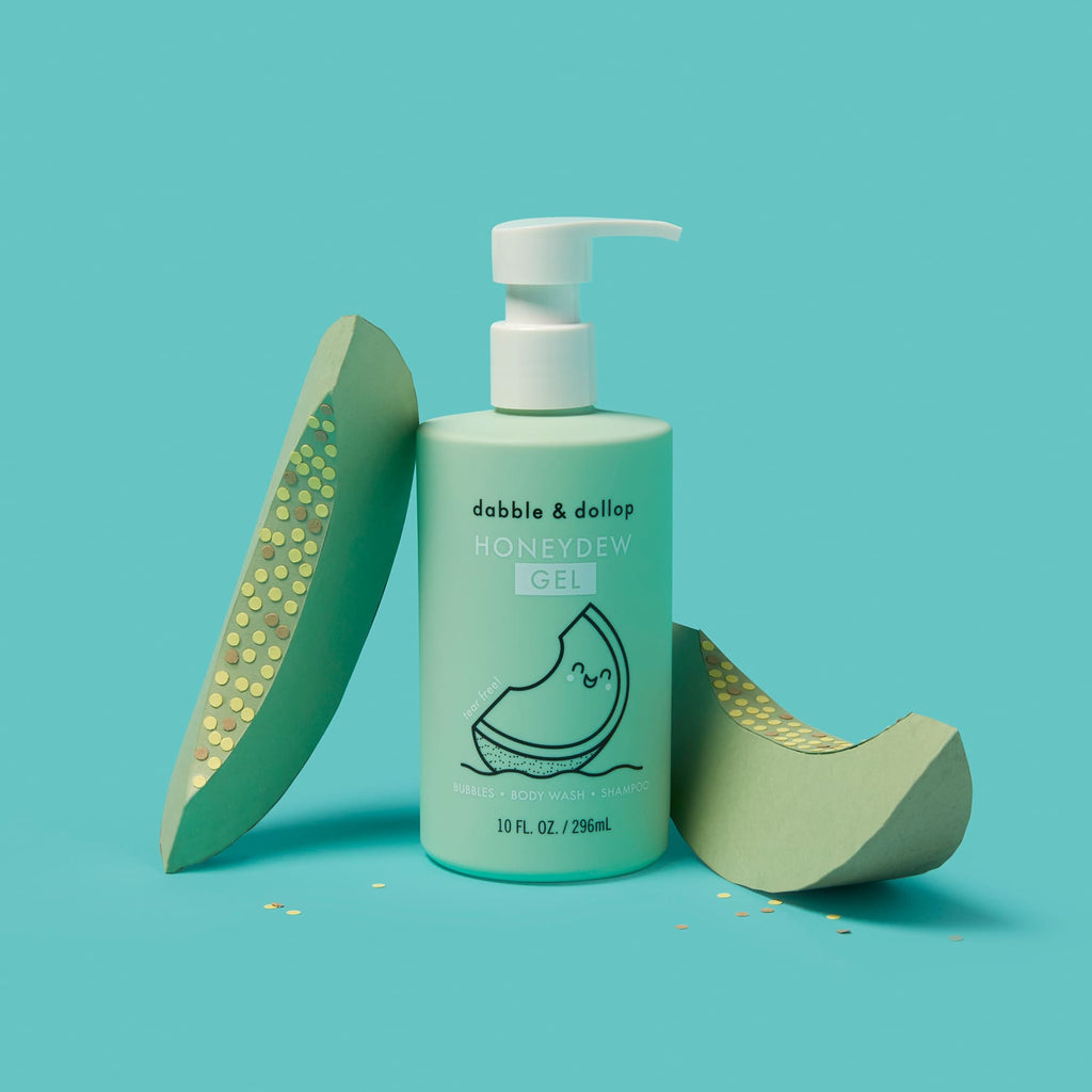 Dabble & Dollop Honeydew Bubble Bath, Body Wash & Shampoo | Playroom Avenue